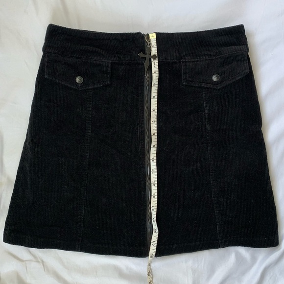 Killstar Cross Corduroy Mini Skirt - Picture 3 of 6